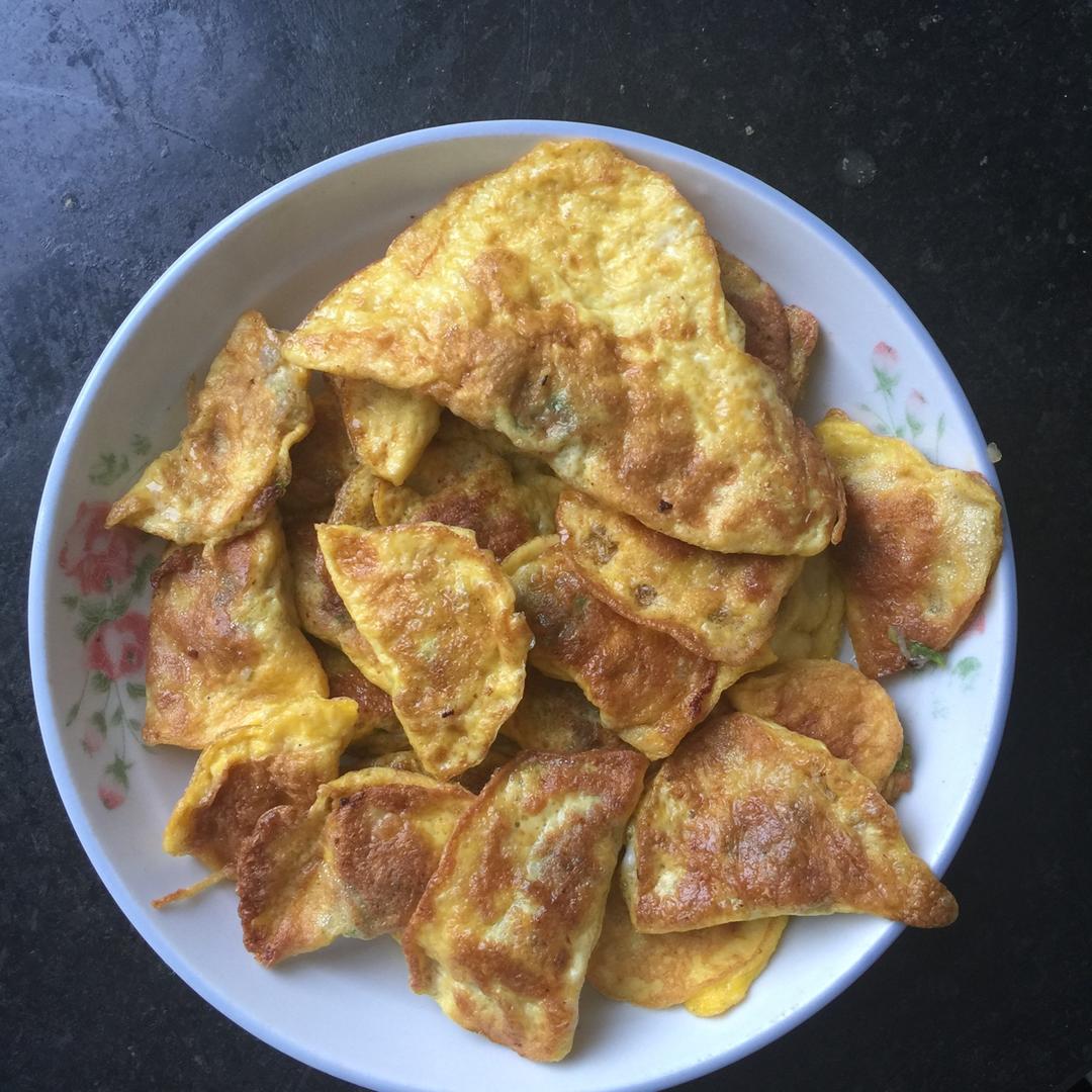 暖玫王做的肉末蛋饺