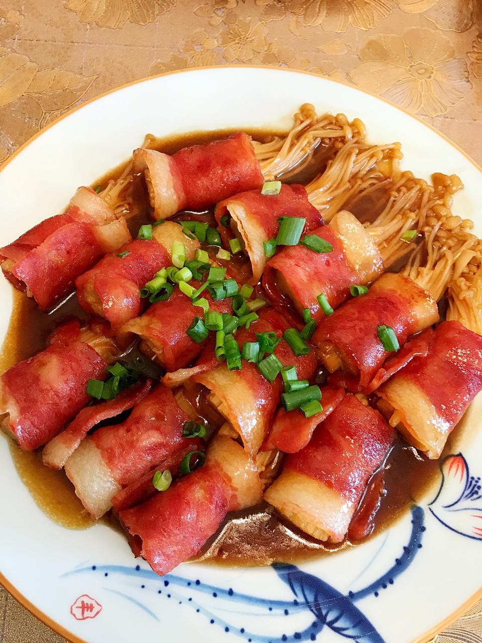 金针菇培根卷