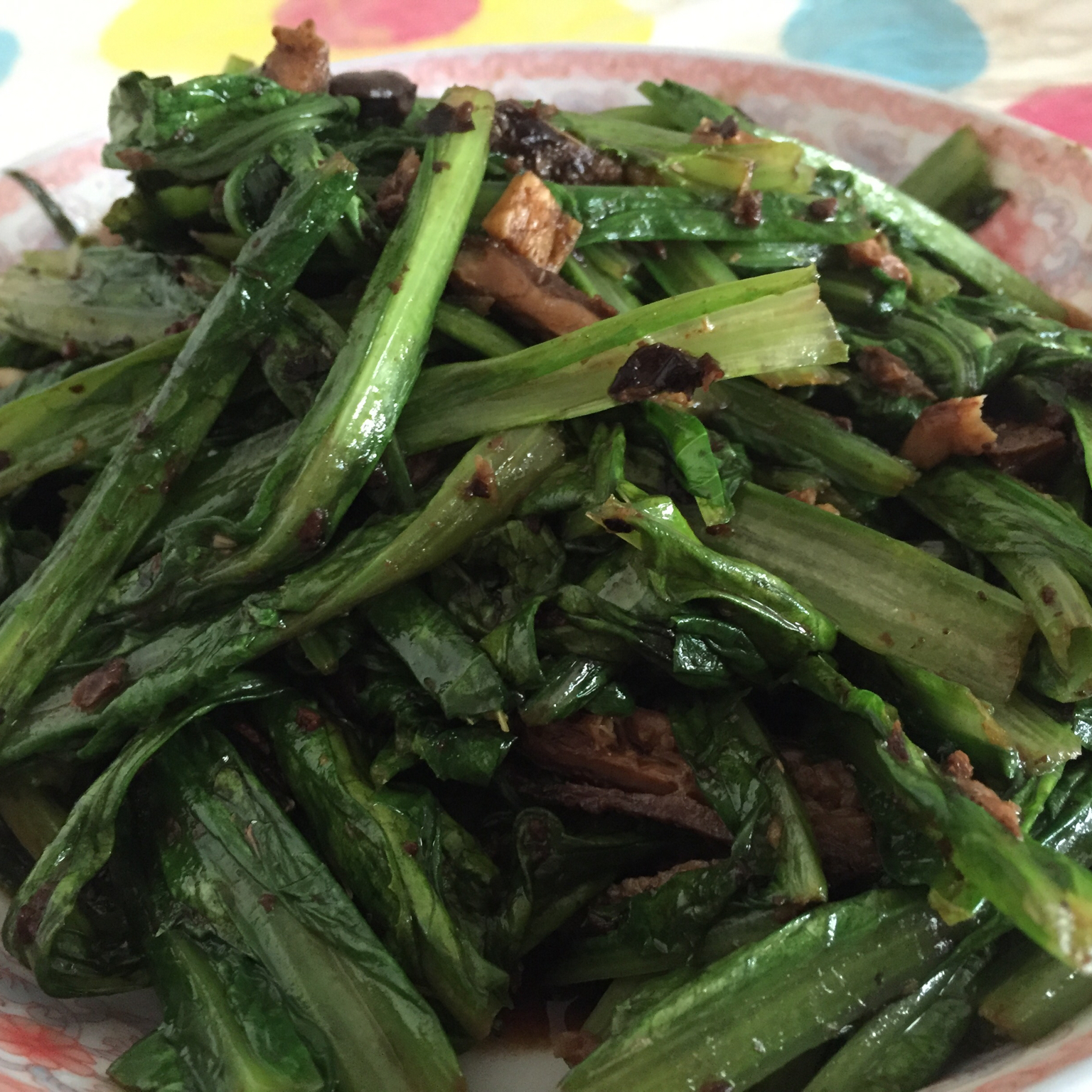 豆豉鲮鱼油麦菜