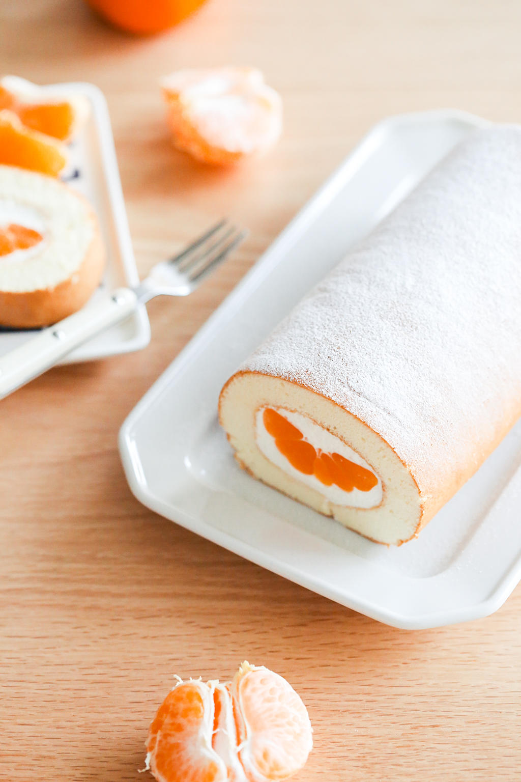 半个桔子卷（蜂蜜蛋糕体）
