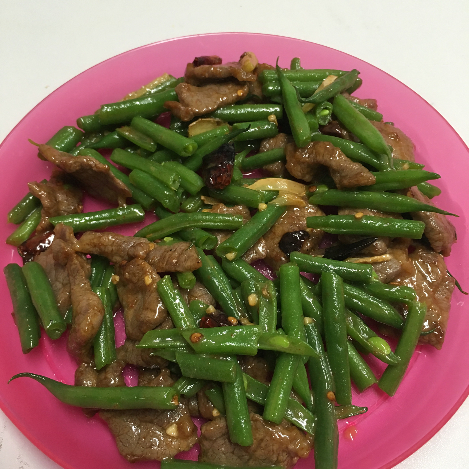 豆角炒牛肉