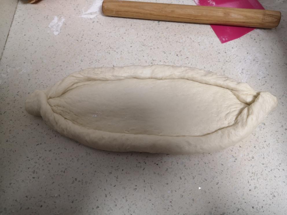 土豆培根芝士面包船（Khachapuri）的做法 步骤7