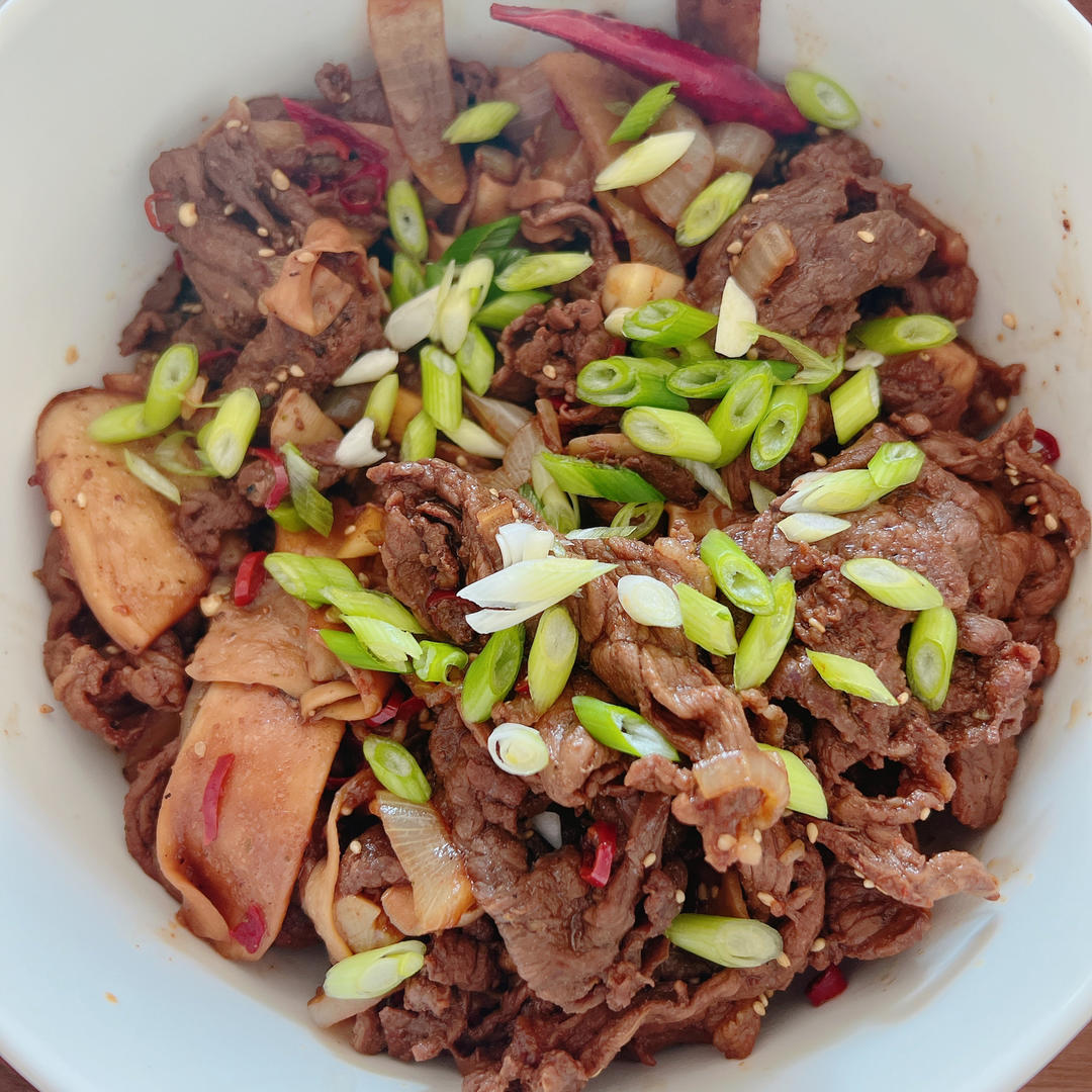 孜然肥牛杏鲍菇