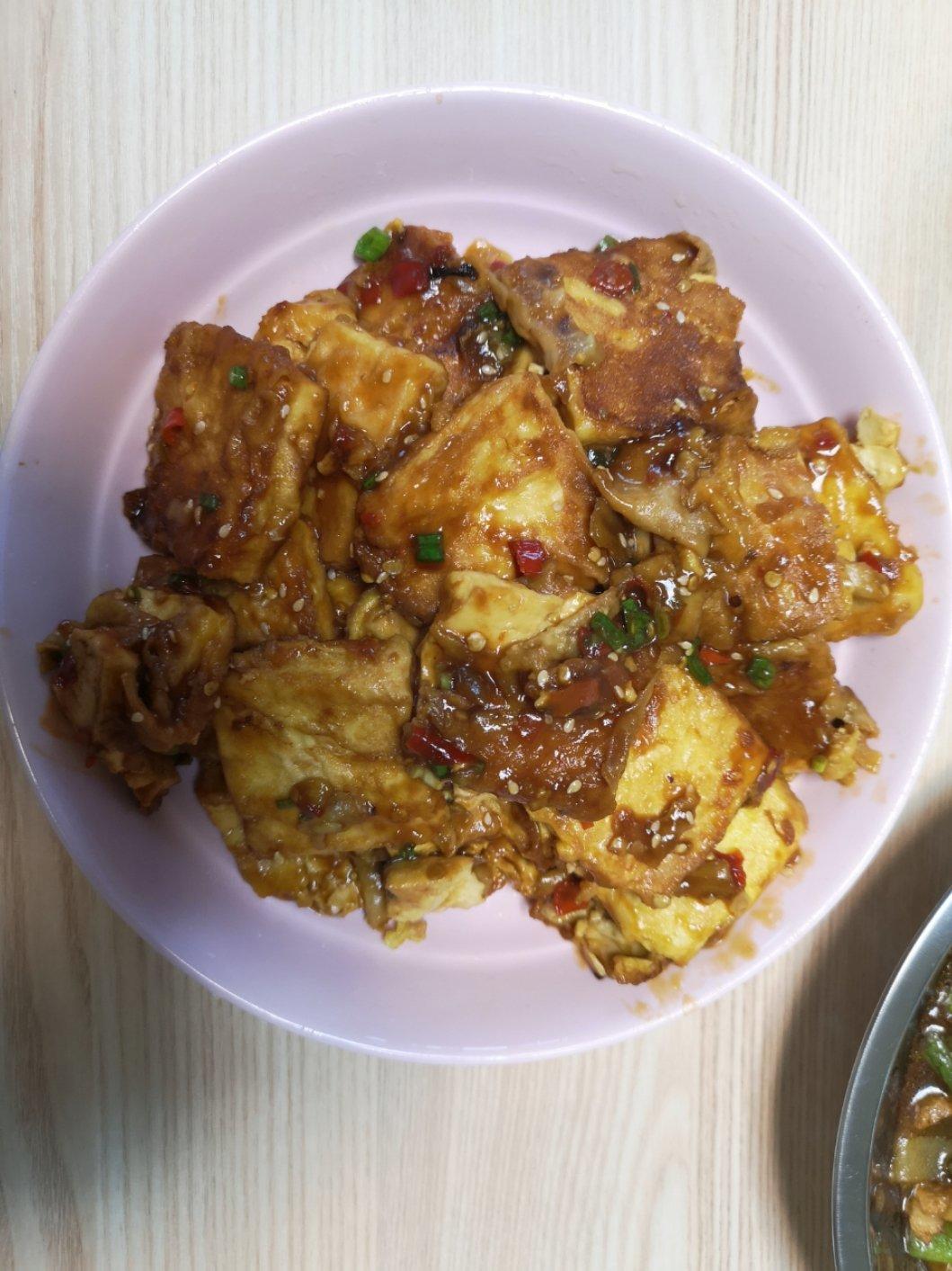 煎烧豆腐