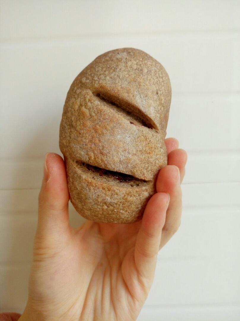 无油无糖 全麦面包 【无需面包机】