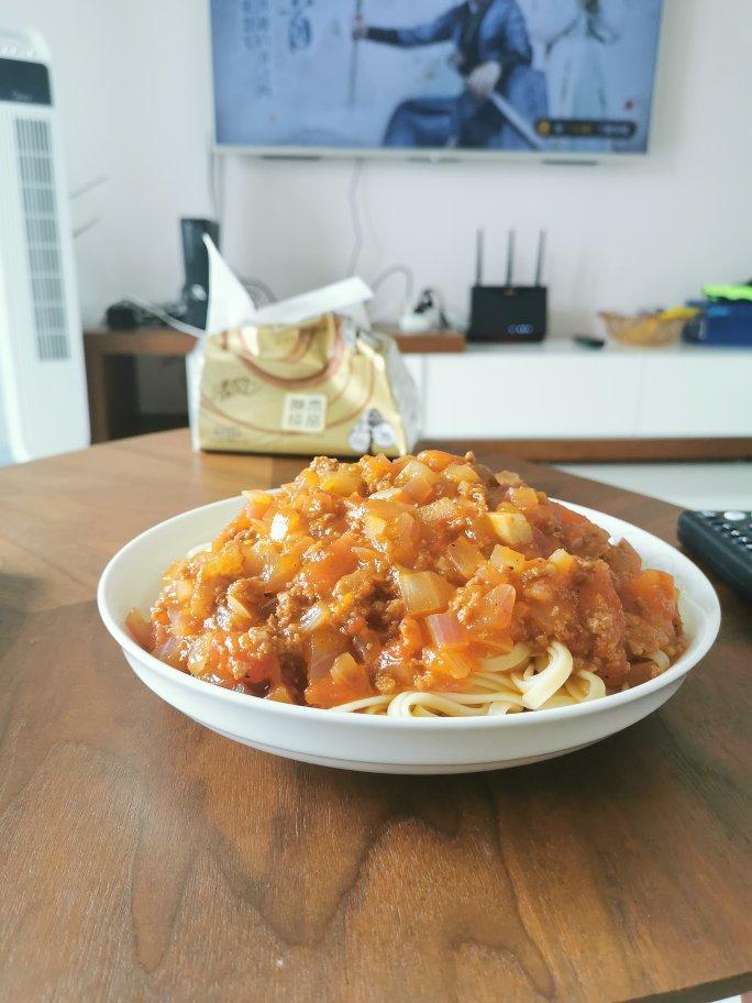 番茄肉酱意大利面