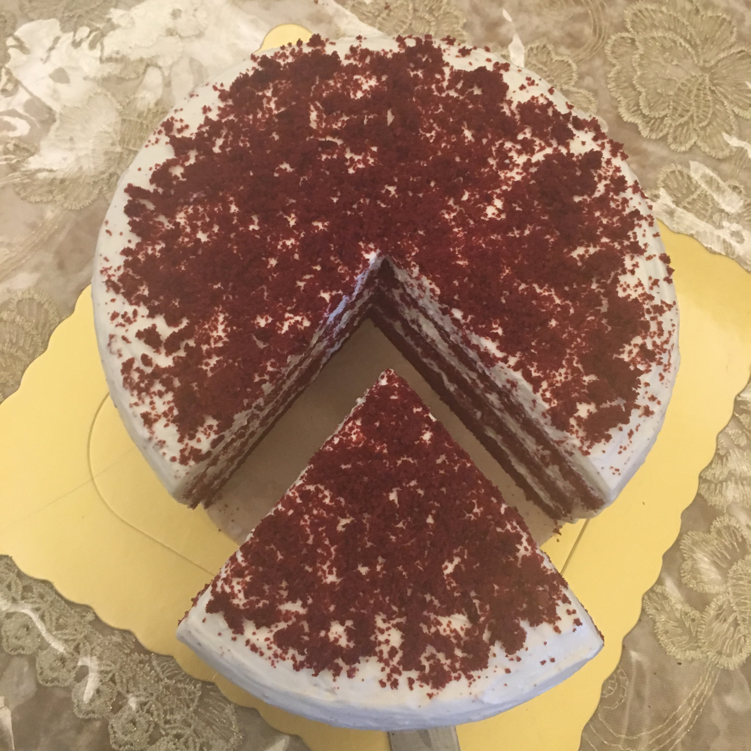 红丝绒戚风蛋糕（八寸）