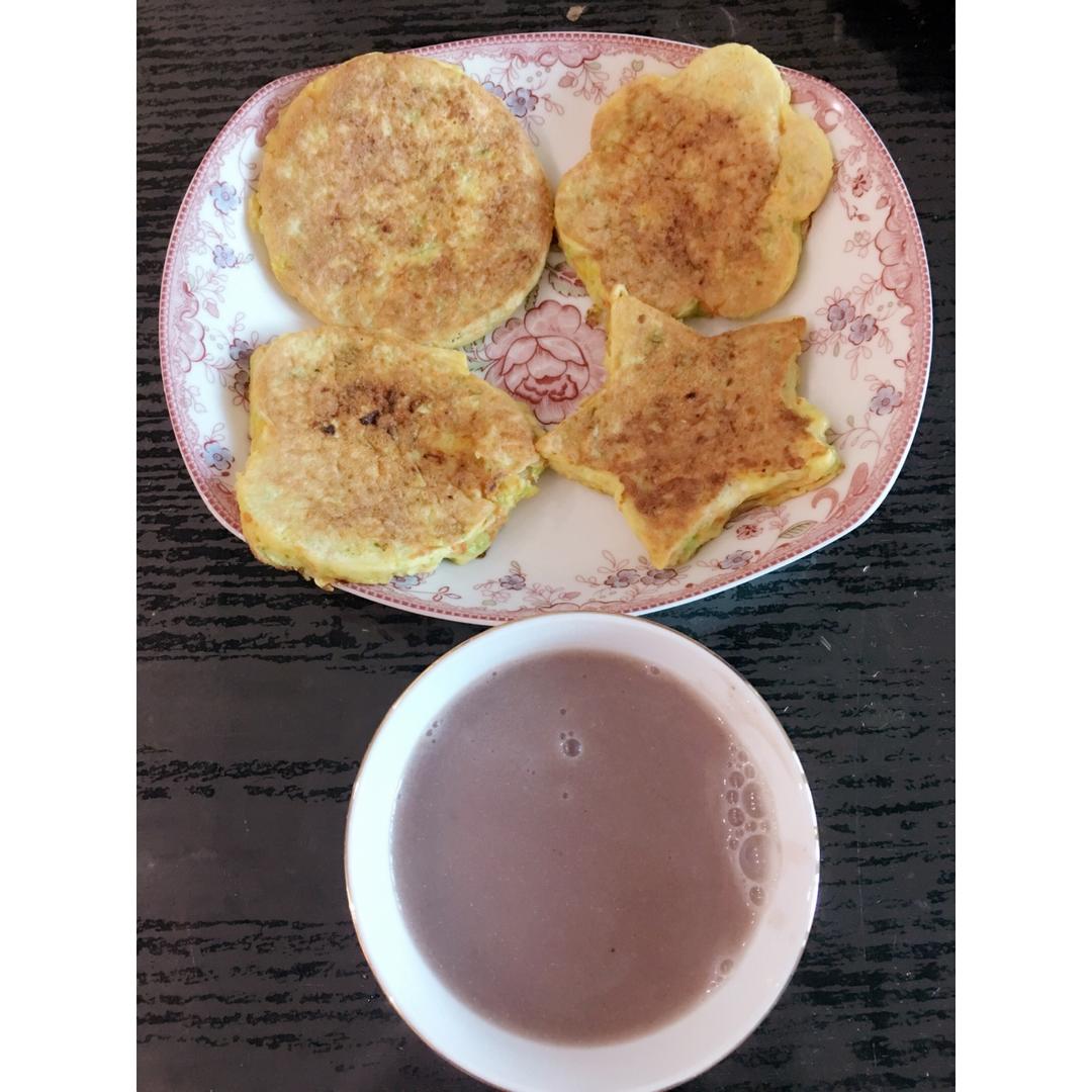 宝宝早餐蔬菜鸡蛋饼