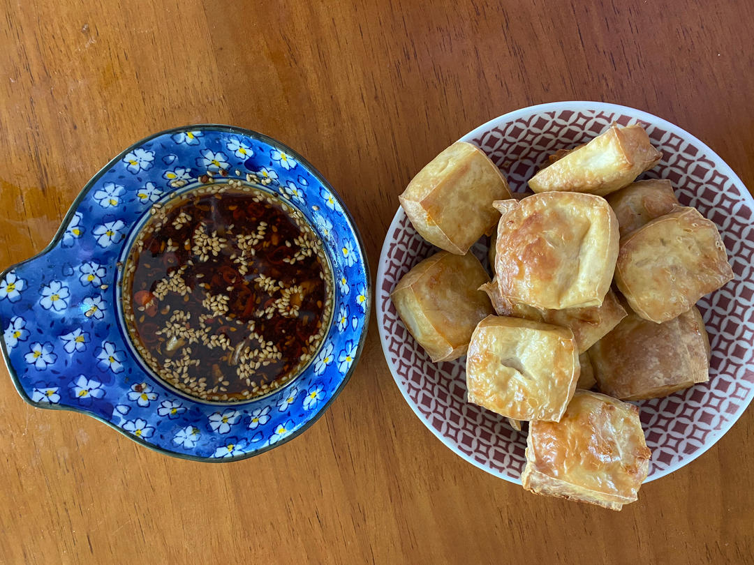 空气炸锅别闲置了❗️巨好吃～炸豆腐