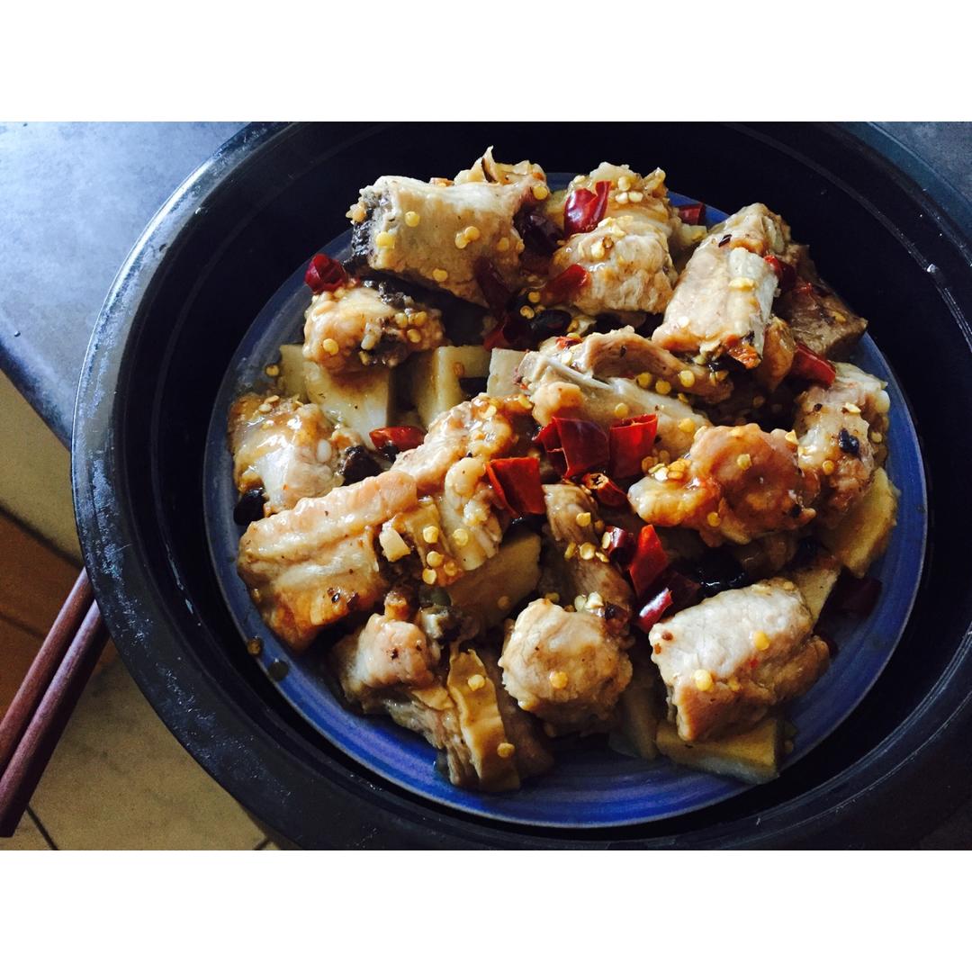 豆豉香芋蒸排骨