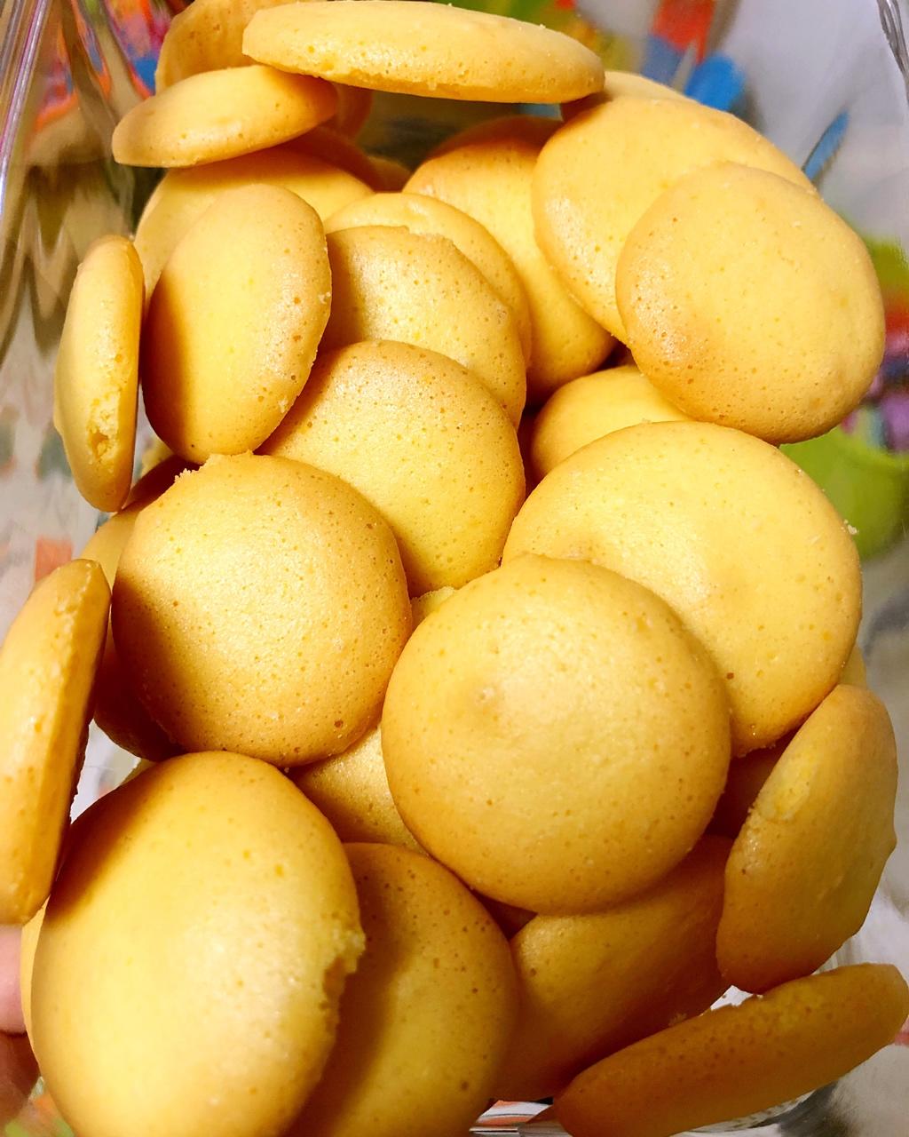 天哪00做的鸡蛋小饼干