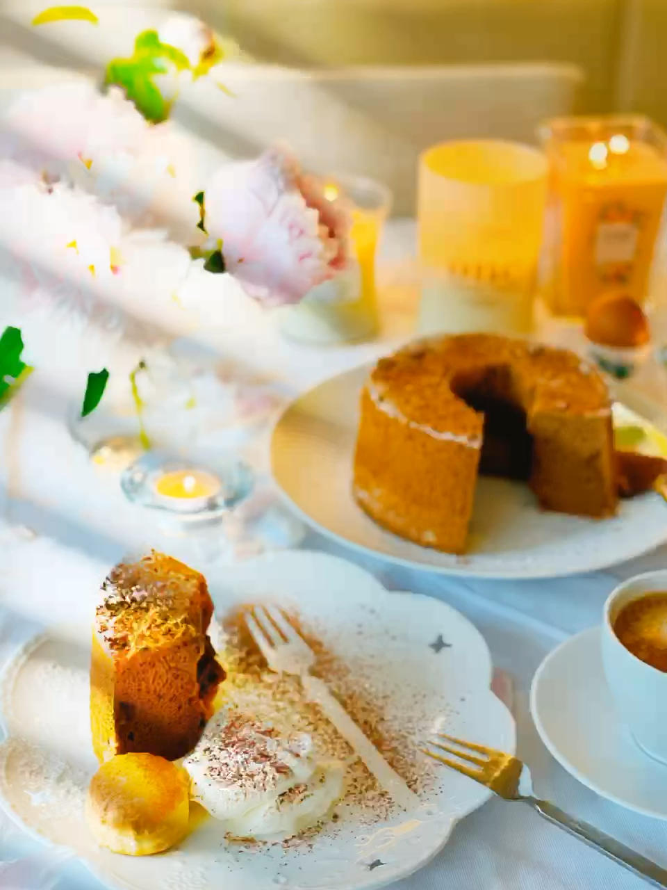 香浓柔软的可可戚风蛋糕