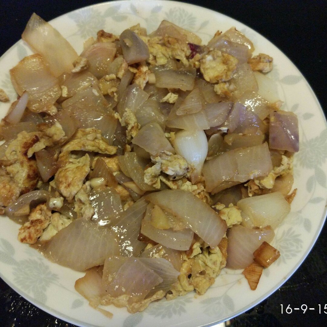 洋葱炒鸡蛋