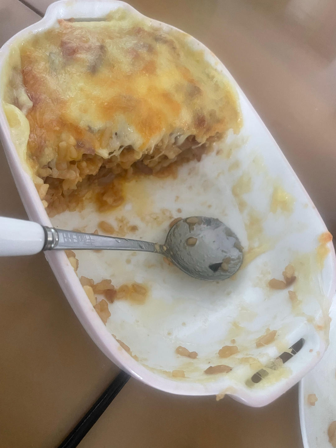 芝士拉丝鸡肉焗饭