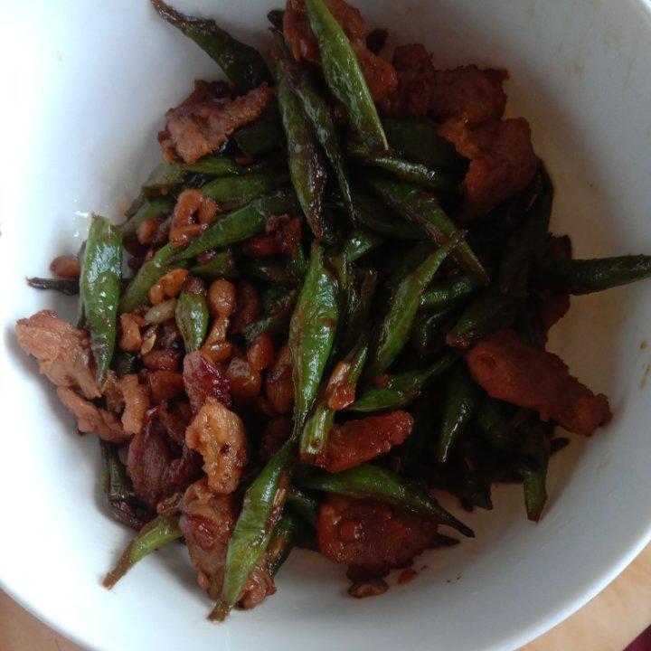 家常四季豆炒肉