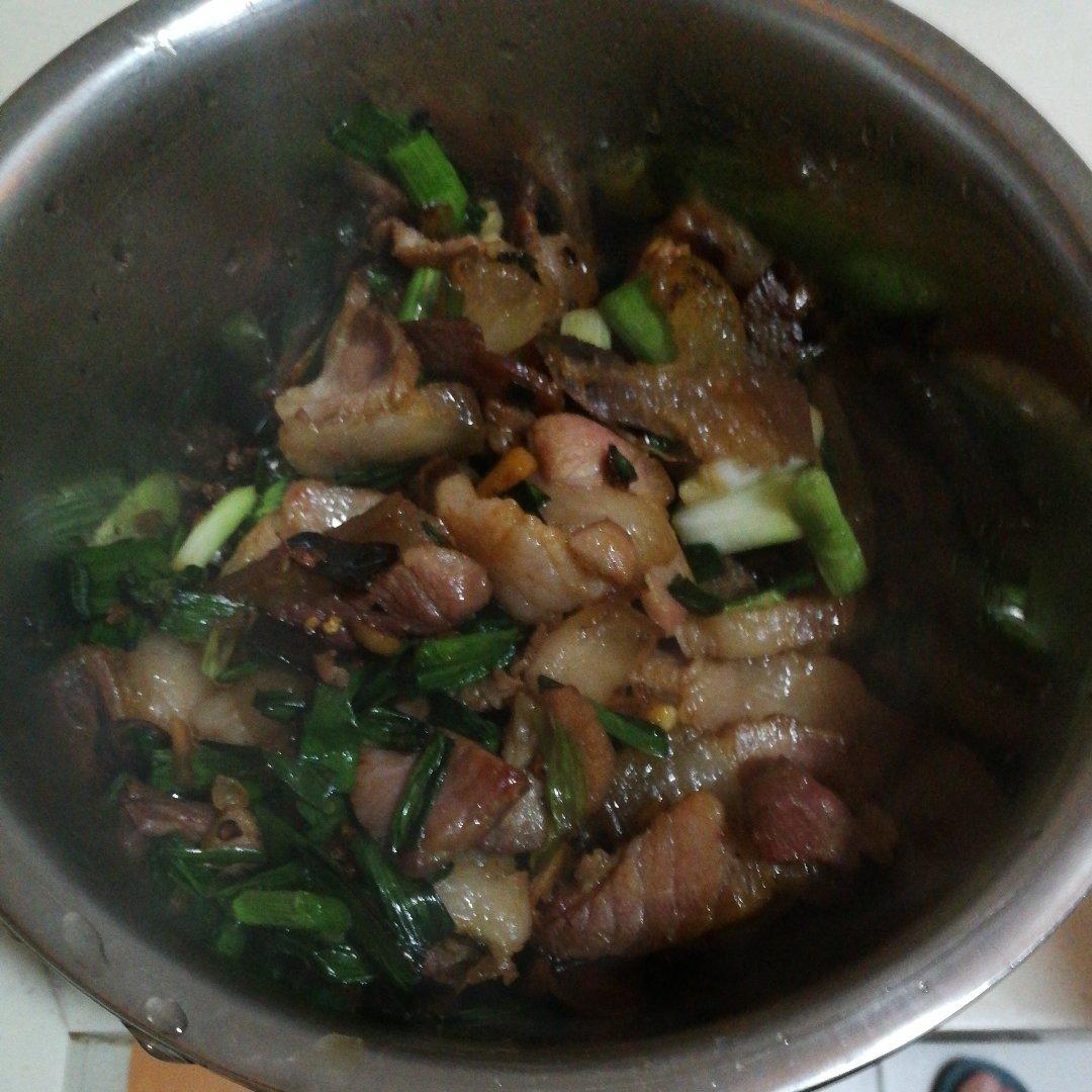 青蒜炒腊肉