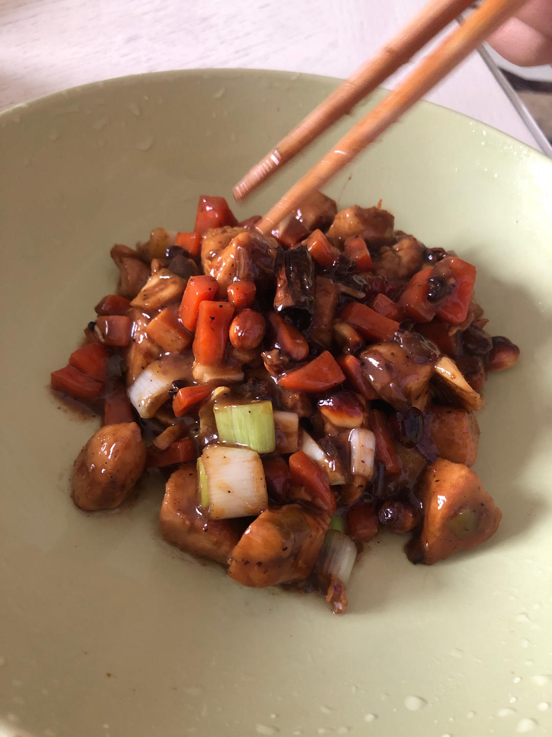 宫保鸡丁（鸡腿，碗汁版）
