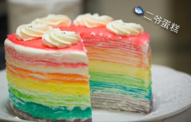 彩虹千层蛋糕的做法