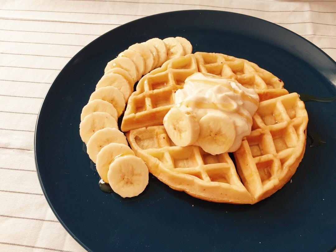 奶香糯米华夫「附面糊不粘锅小贴士」