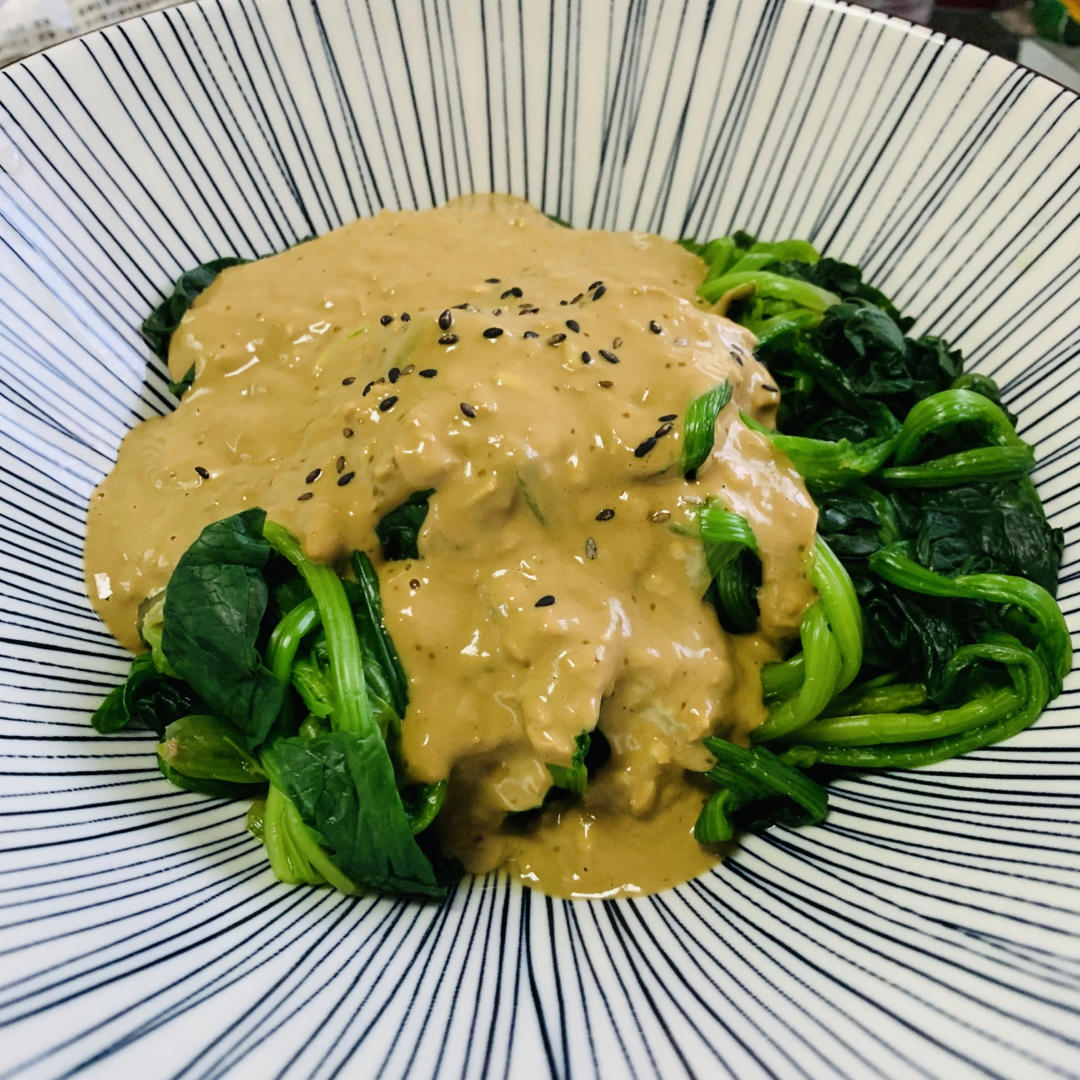凉拌菠菜