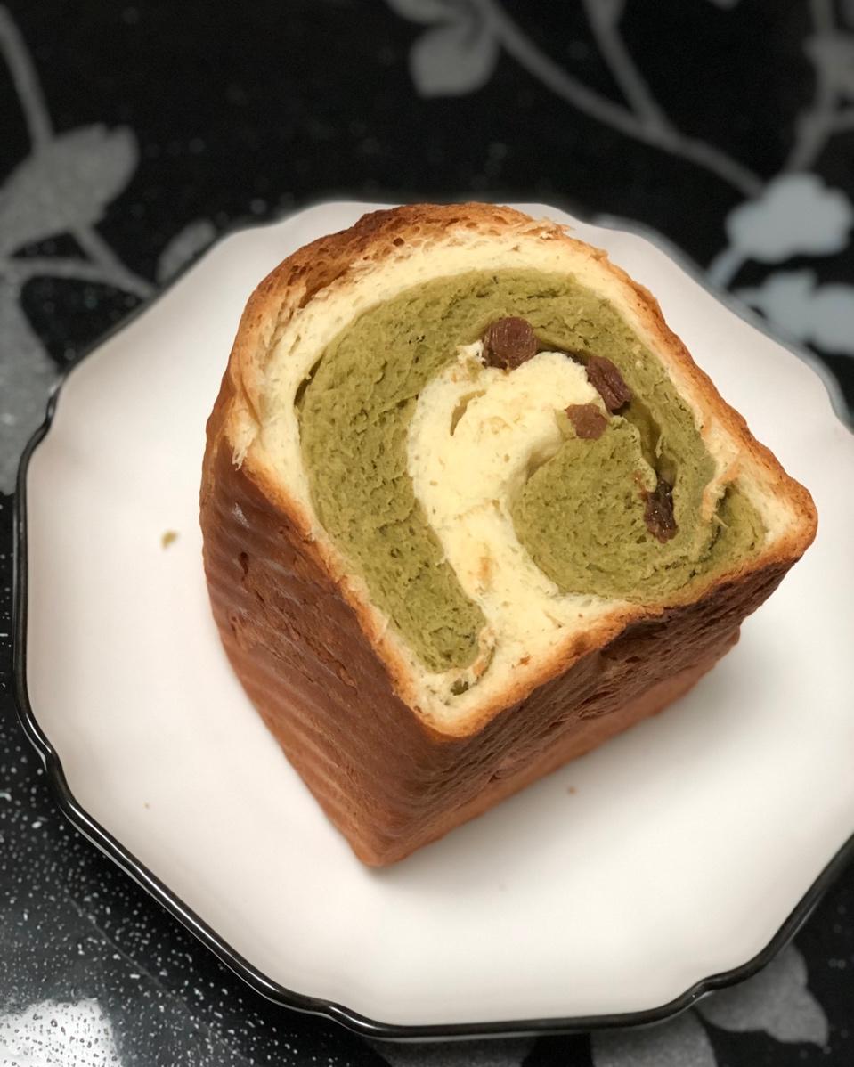 抹茶蜜豆吐司