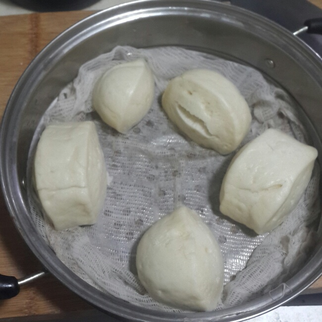 自发粉版蒸馒头