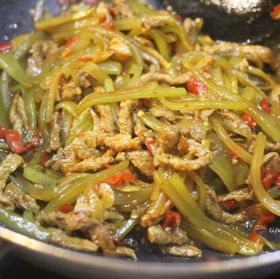 莴笋炒肉丝