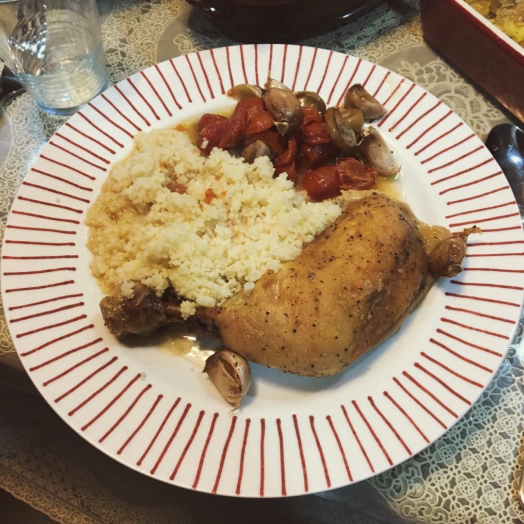 番茄大蒜香草烤鸡腿（庄祖宜）