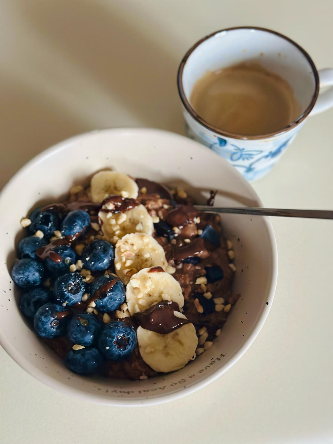 可可香蕉燕麦粥