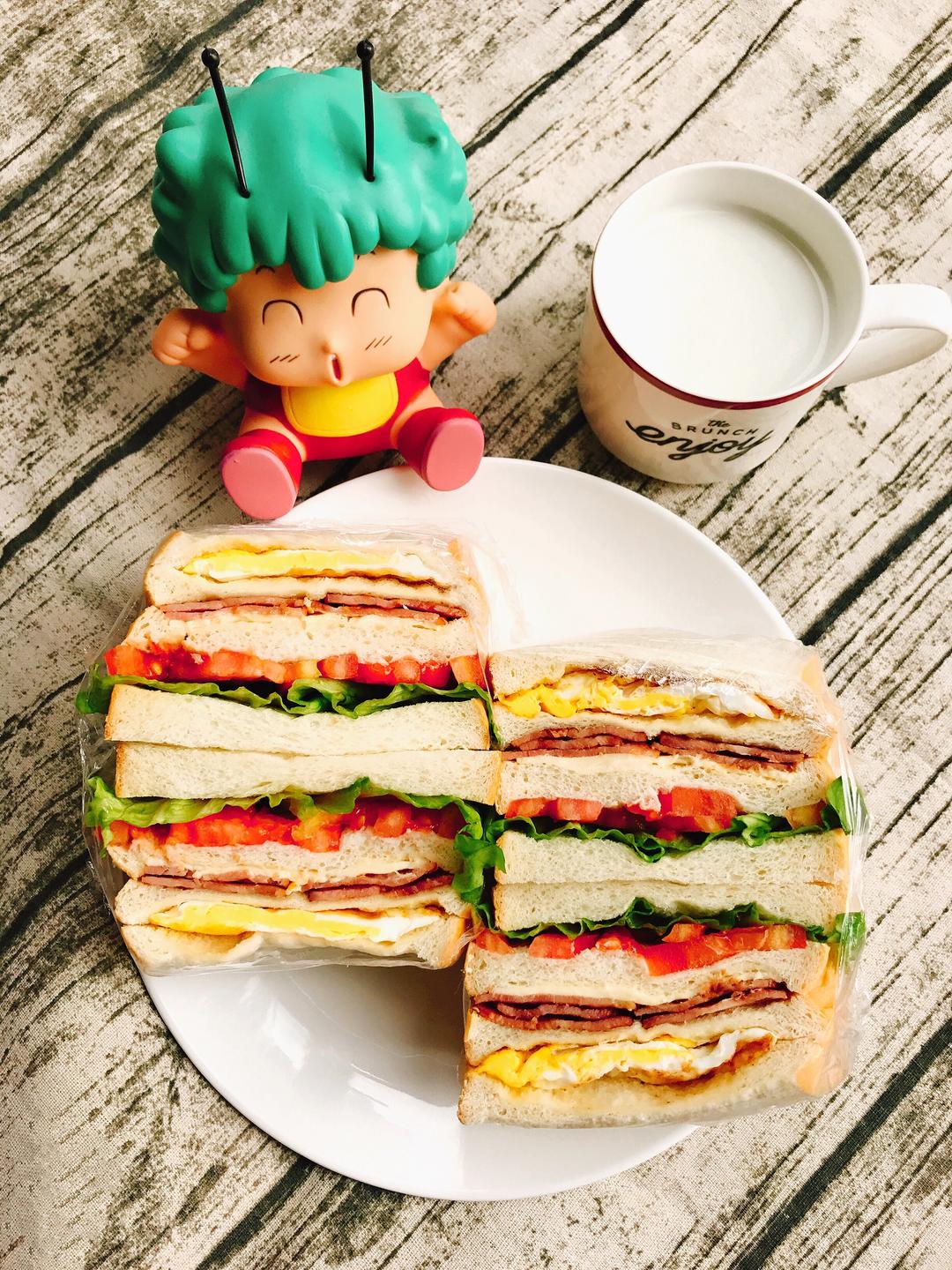 芝士培根三明治🥪的做法