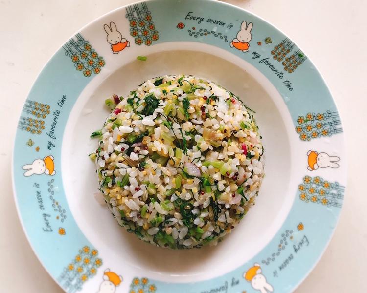 清肠刮油萝卜菜杂粮焖饭的做法