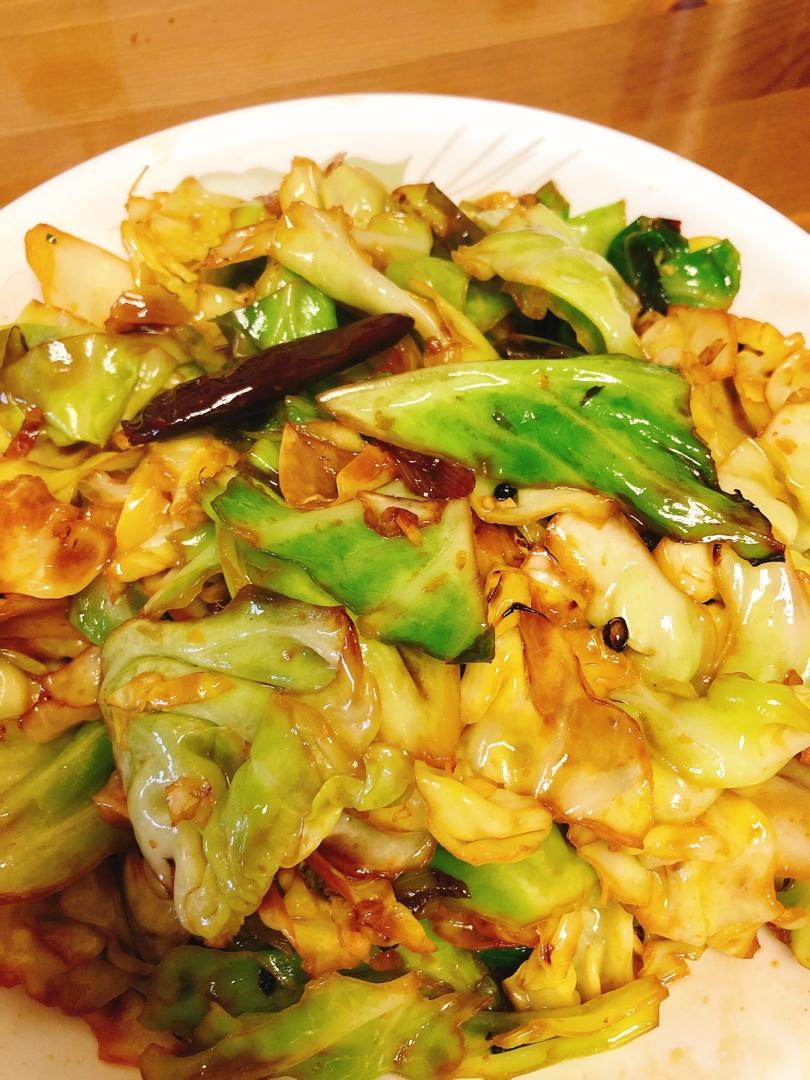 在家炒出街头小馆风味的炝炒圆白菜