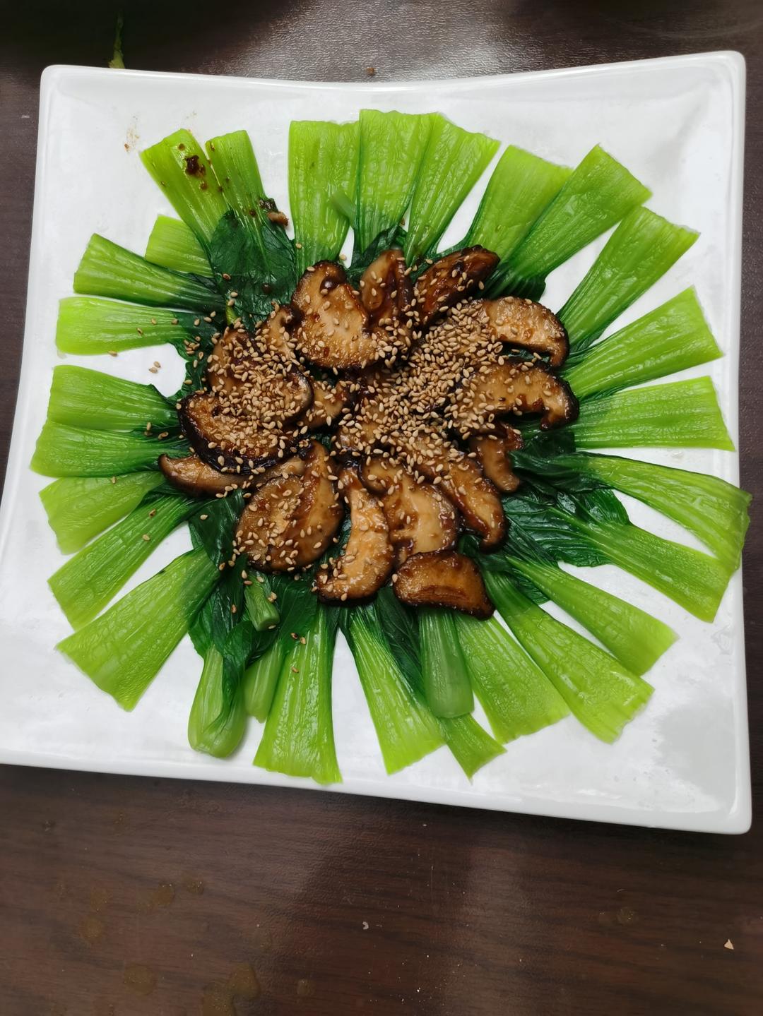蚝油香菇油菜