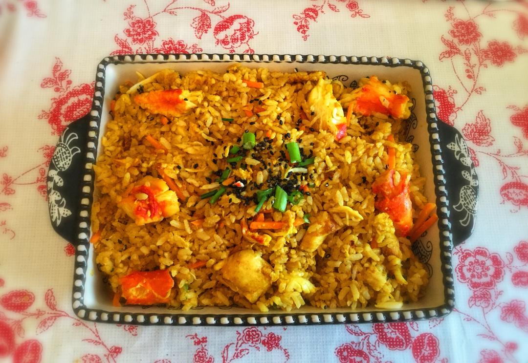 泰式咖喱帝王蟹肉炒饭