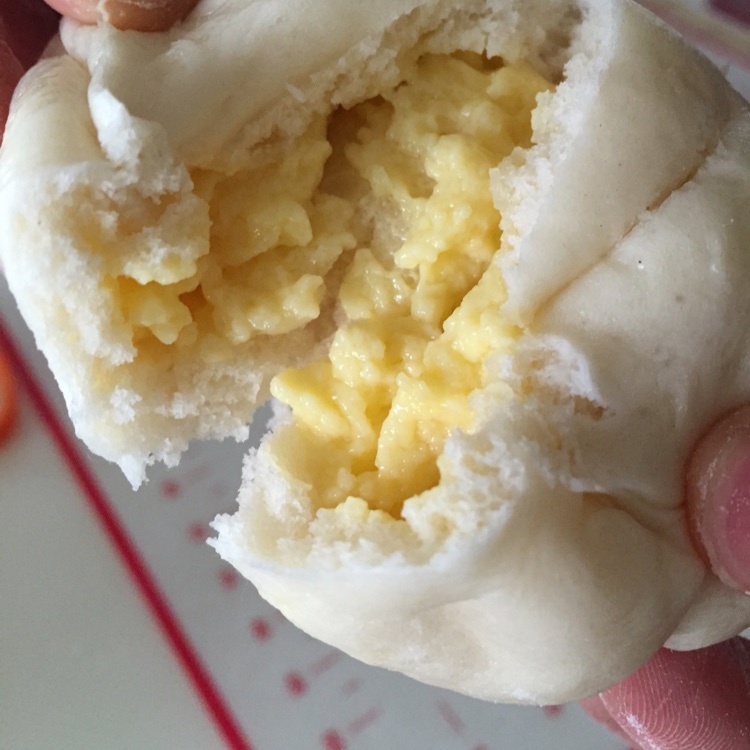 自制无油奶黄包