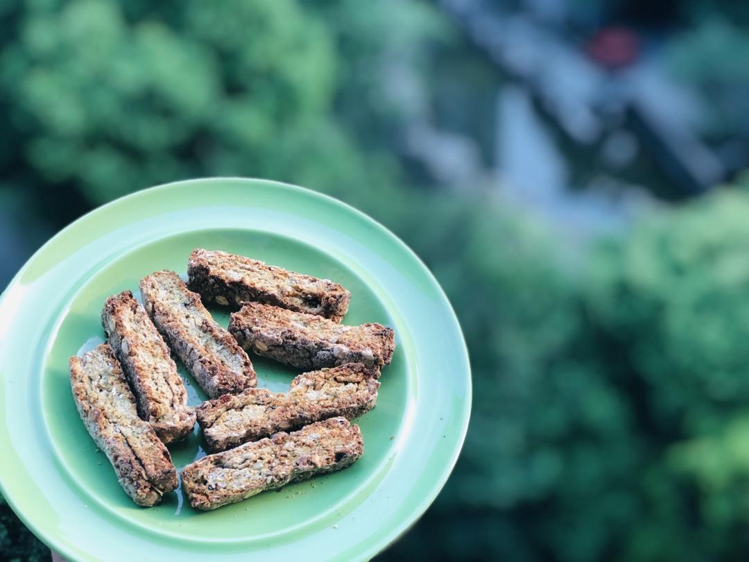 【健康零食】燕麦坚果意式脆饼