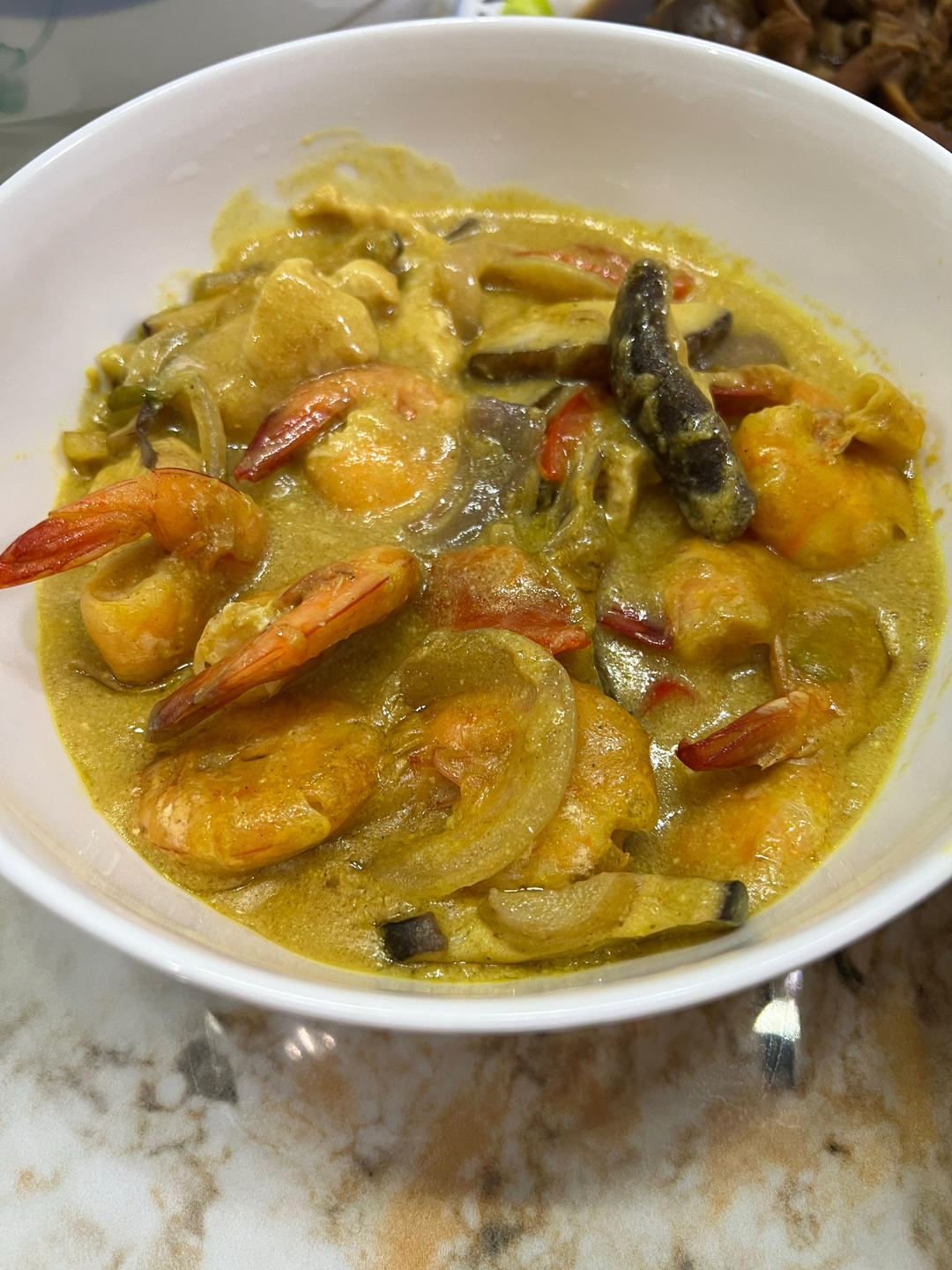 咖喱虾<绝对好吃>