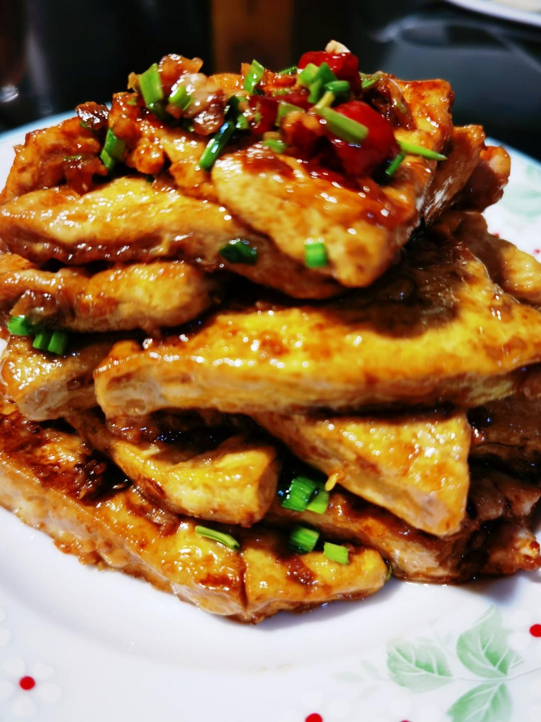 焖煎豆腐