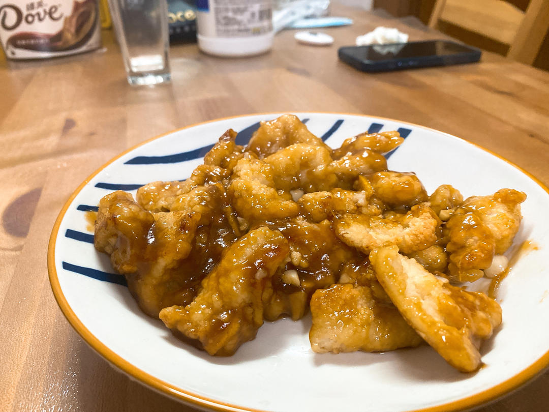 酸酸甜甜～橙汁鸡丁