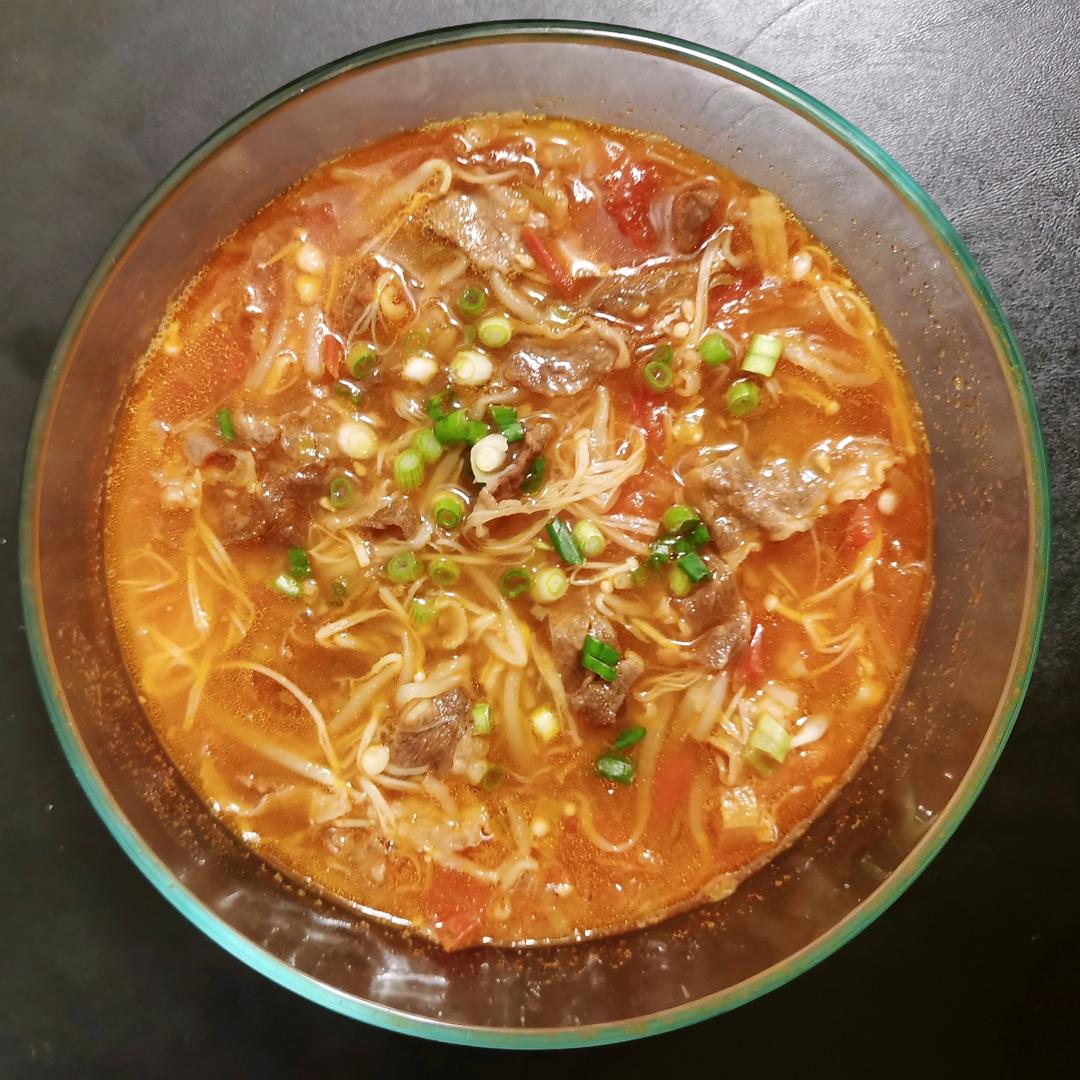 番茄肥牛金针菇