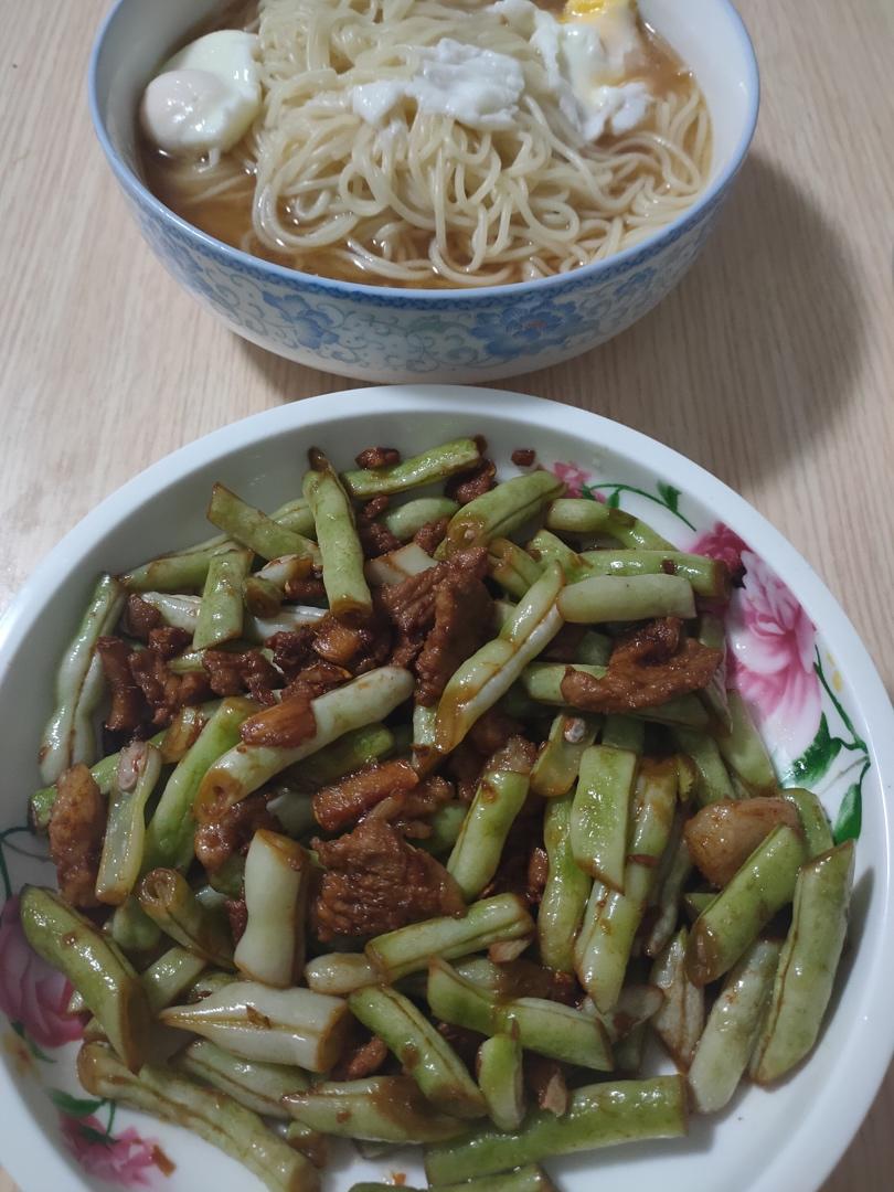 豆角炒肉