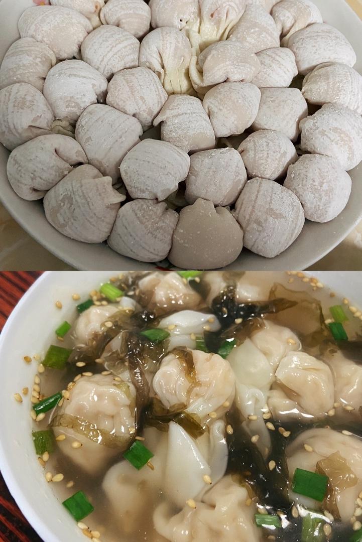 鲜肉虾仁花朵🌺小馄饨