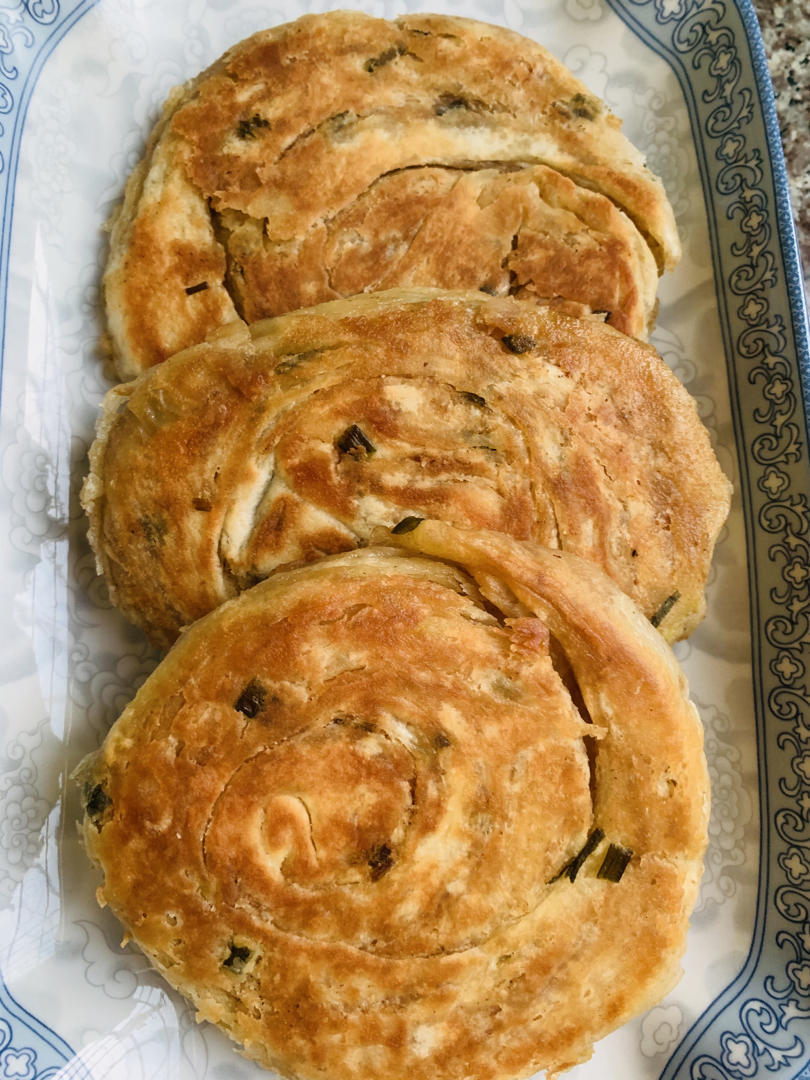 发面葱油酥饼