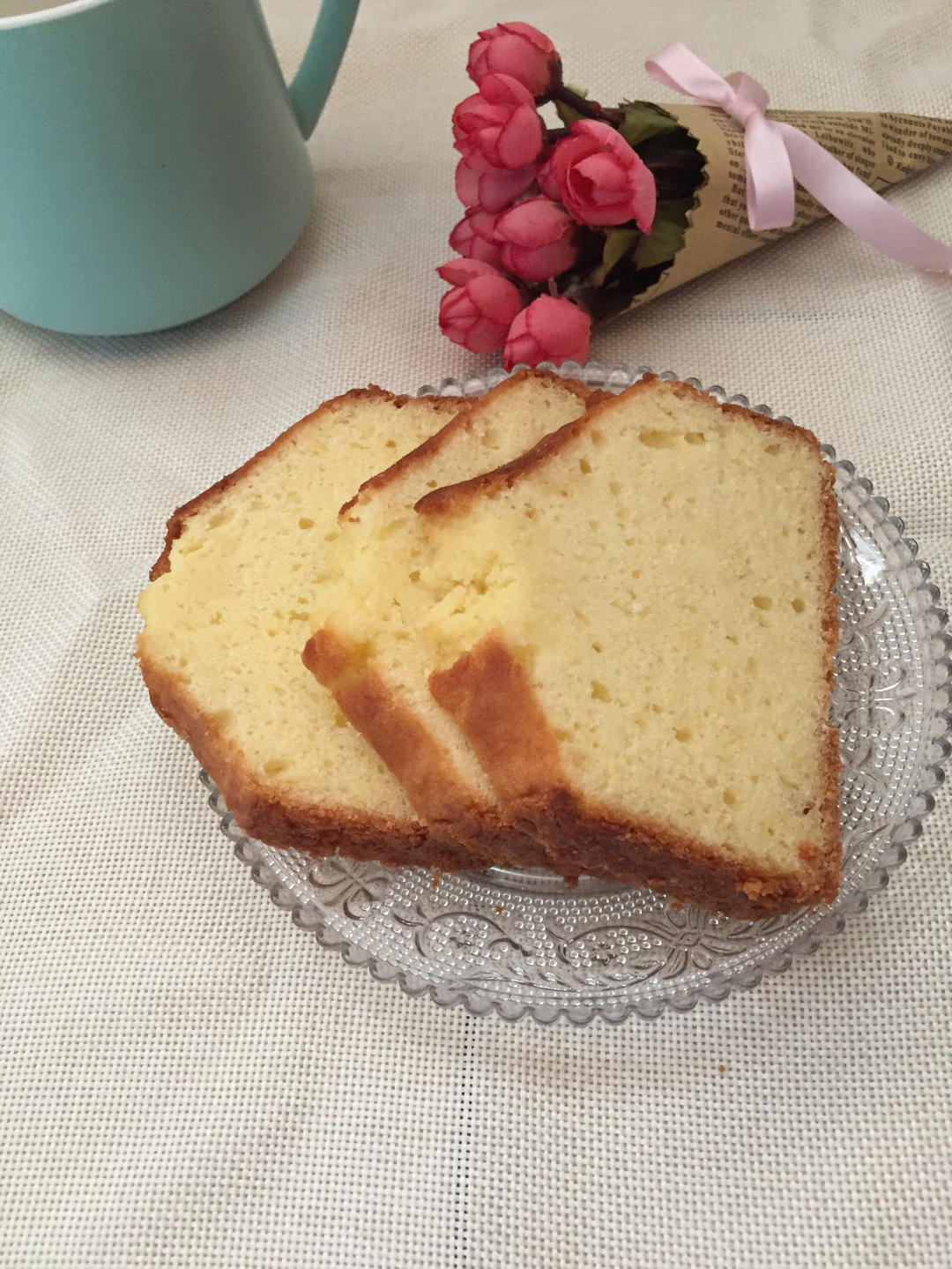 原味磅蛋糕🧈自然开裂
