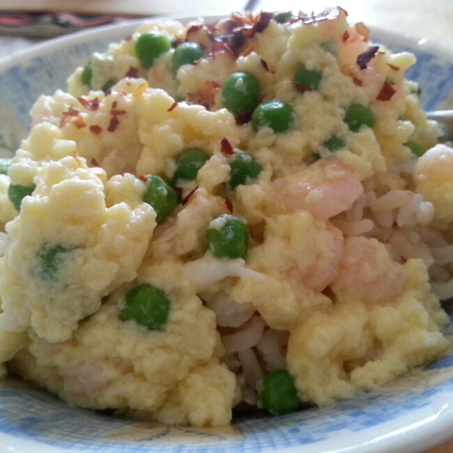 滑蛋虾仁饭