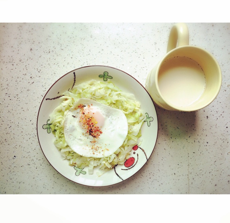 快手早餐料理-卷心菜烘蛋