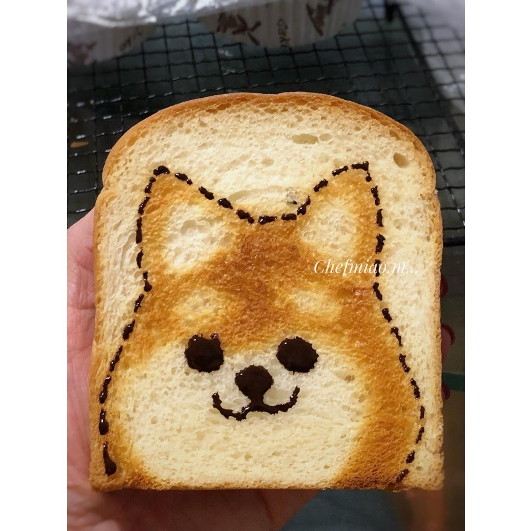 柴犬烤吐司片