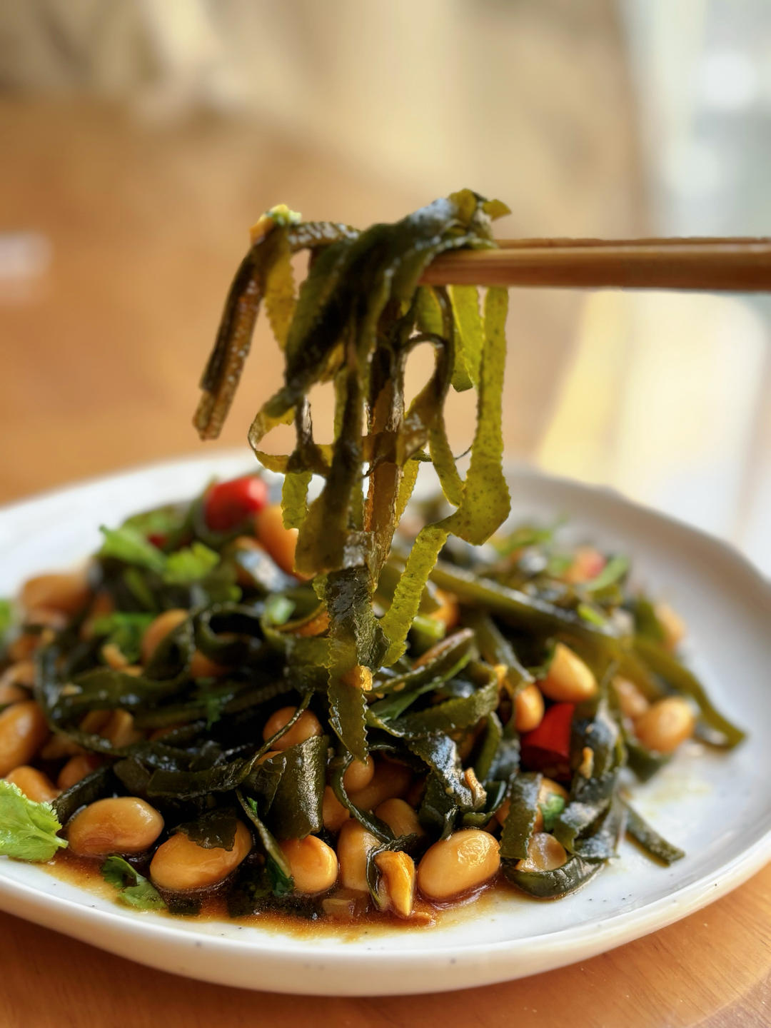 小菜一碟/黄豆海带丝的做法