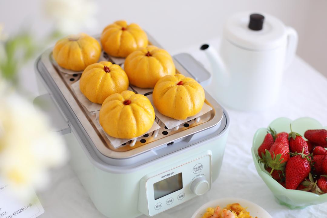 南瓜豆沙包—北鼎蒸炖锅食谱