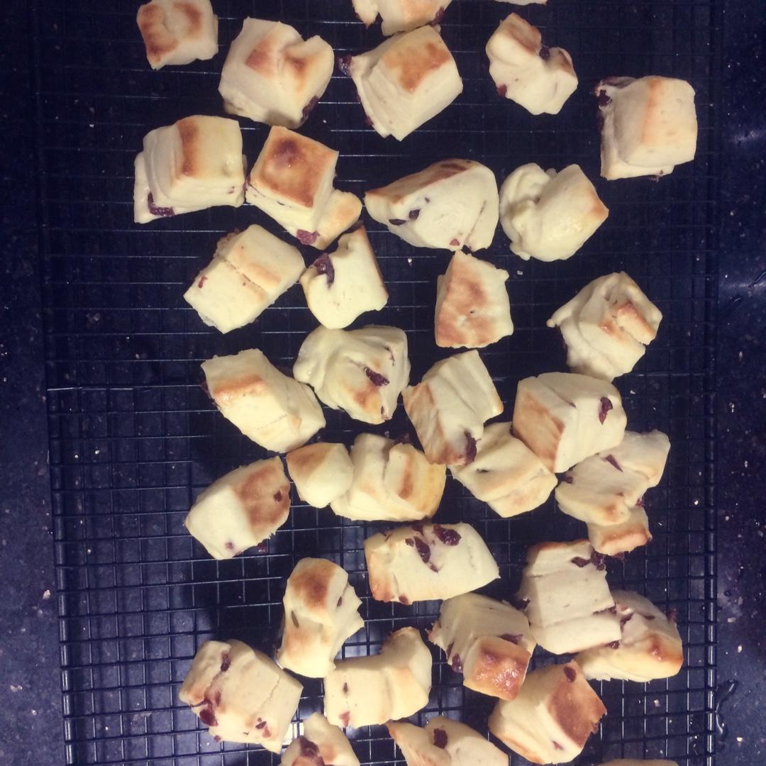 蔓越莓优格小面包块
